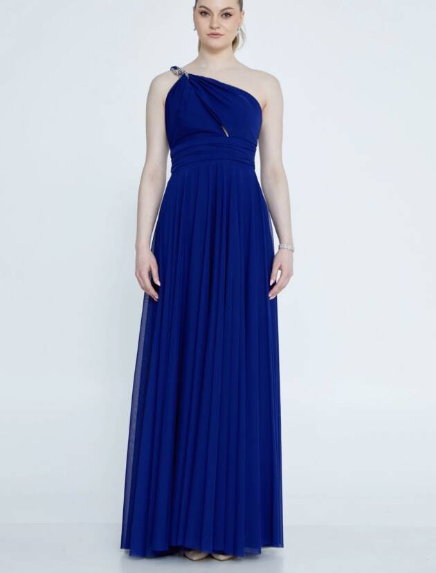 Μάξι φόρεμα ένα ώμο2