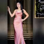 Μαξι ελαστικό γοργονε φόρεμα με μπούστο κορσέ2