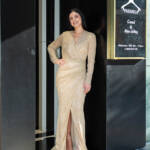 Μαξι χρυσό φόρεμα λουρεξ κρουαζε3